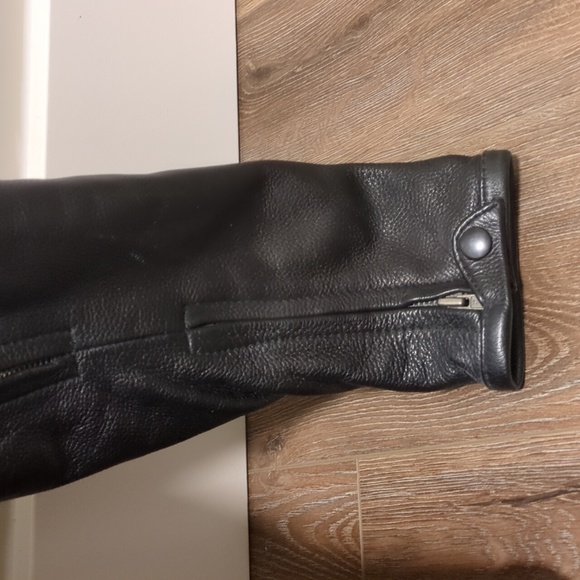 First Classics Women's Black Removable Lined Motorcycle Leather Jacket Size M - Picture 2 of 16